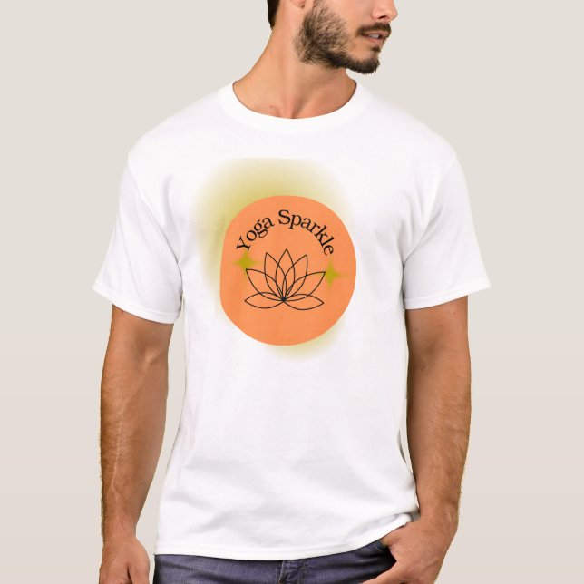 Glow of Yoga: Peaceful & Inspiring Design T-Shirt (Front)