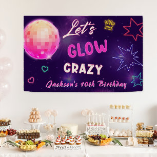Glow Party Neon coloré Anniversaire bannière de fê