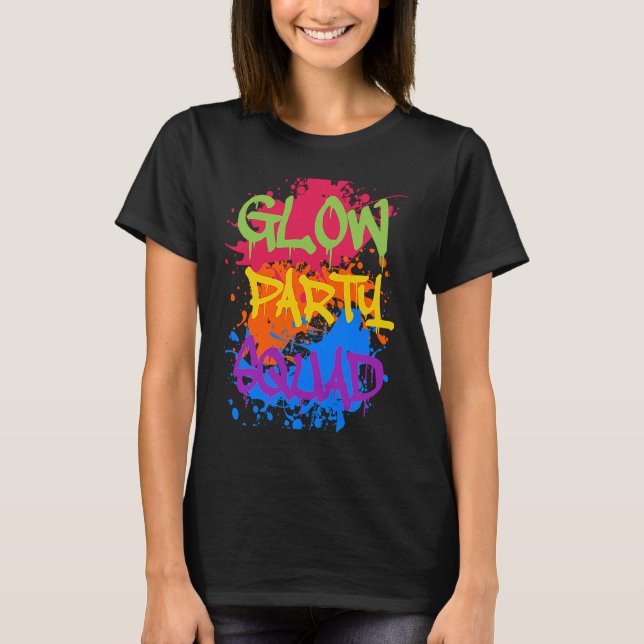 Glow Party Squad  Halloween  Long sleeve T-Shirt (Front)