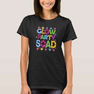 Glow Party Squad Paint Splatter Effect Glow Party  T-Shirt