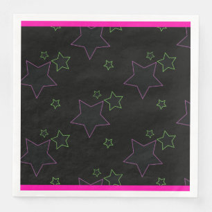 Glow Party Stars Napkin