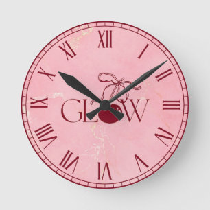 Glow Round Clock