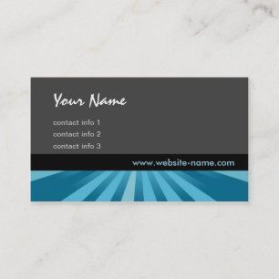Glow Series - Blue Business Card