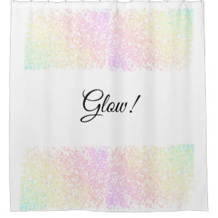 Glow shower curtain
