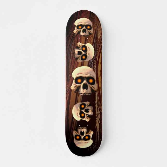 Glow Skull Skateboard (Front)