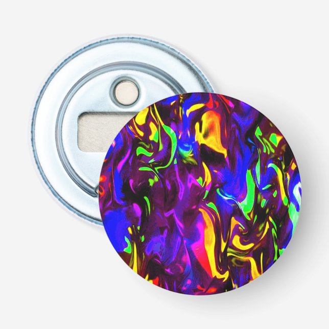 Glow Stick Rave Fire Stick Rainbow Bottle Opener (Front)