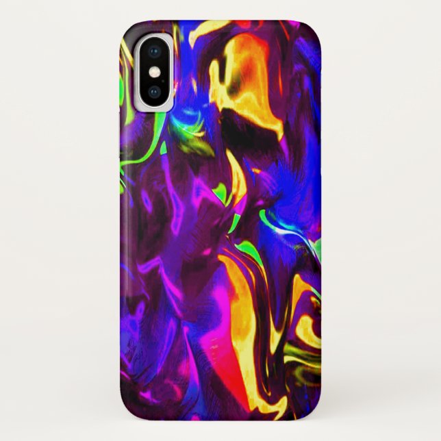 Glow Stick Rave Fire Stick Rainbow Case-Mate iPhone Case (Back)