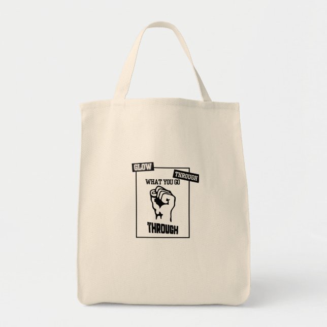 Glow Through Darkness Tote Bag (Front)