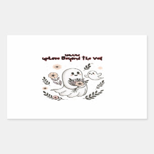 Glow up Love Beyond the Veil – Cute Ghost Mom Art Sticker