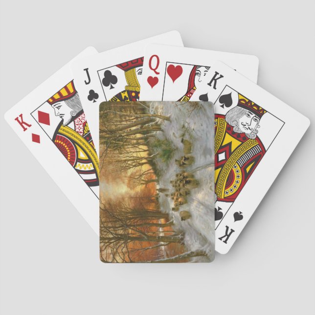 Glowed with Tints of Evening Hours Playing Cards (Back)