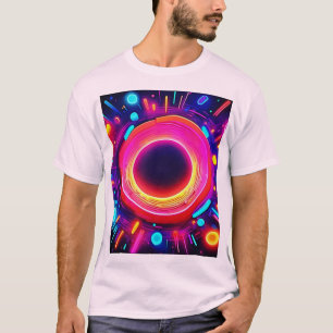 Glowing Abstract Design T-Shirt