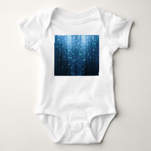 Glowing Abstract: Illuminated Background Art. Baby Bodysuit