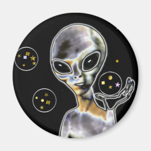Glowing Alien - Magnet