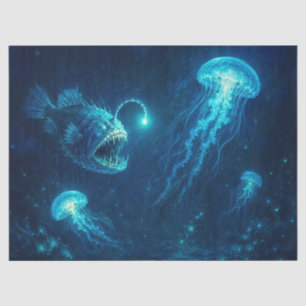 Glowing Anglerfish Jellyfish Deep Sea Tissue Paper