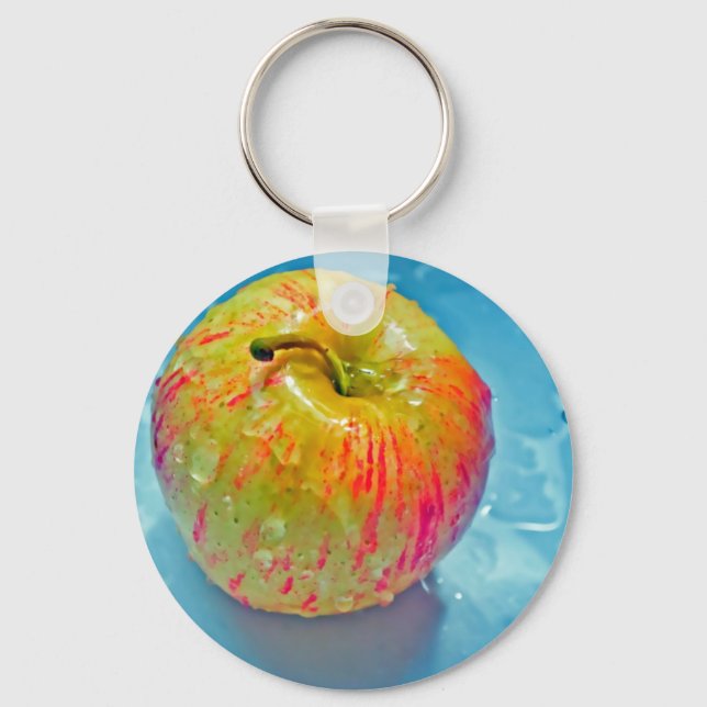 Glowing Apple Keychain (Front)