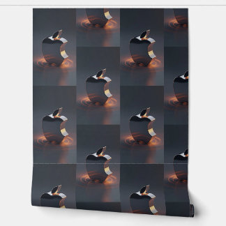 Glowing Apple Tech Vibes Wallpaper