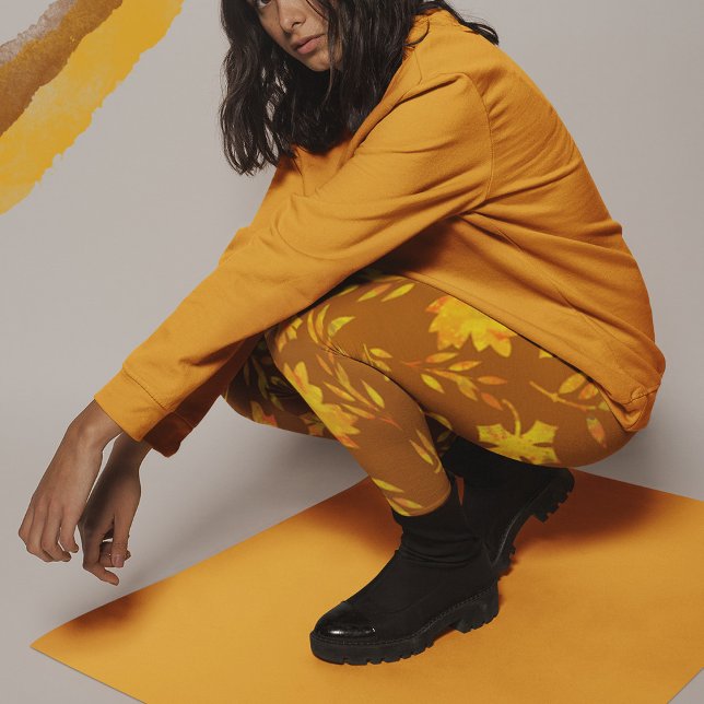 Glowing Autumn Leaves Leggings (Creator Uploaded)
