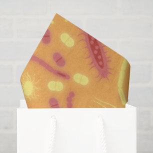 Glowing Bacteria Microorganism orange Tissue Paper
