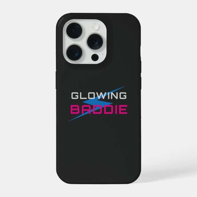 Glowing Baddie Neon Aesthetic iPhone Case (Back)