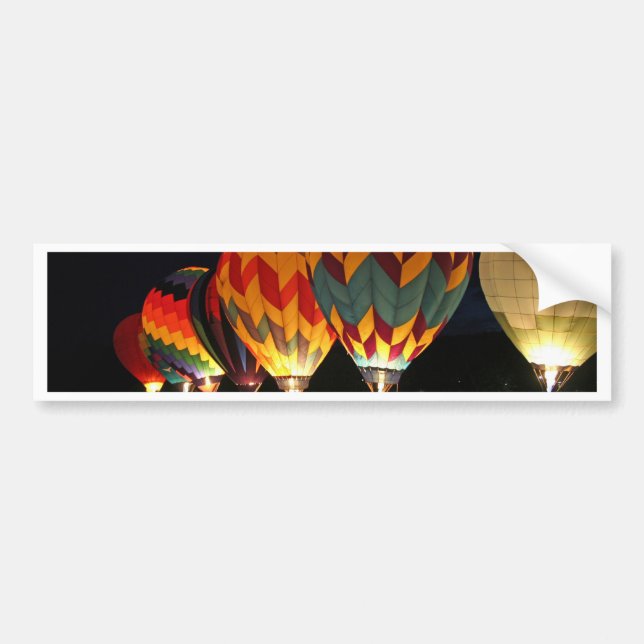 Glowing Balloons!  Light up the night! Bumper Sticker (Front)