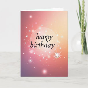 Glowing Birthday Message Card