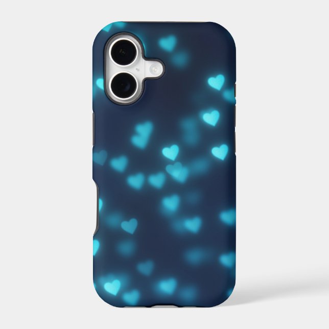 Glowing Blue Heart Pattern (Back)
