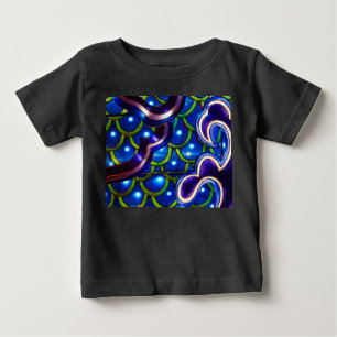 Glowing Blue Scales Baby T-Shirt
