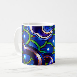 Glowing Blue Scales  Coffee Mug
