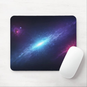 Glowing Blue Supernova Space Nebula Astronomy Mouse Pad