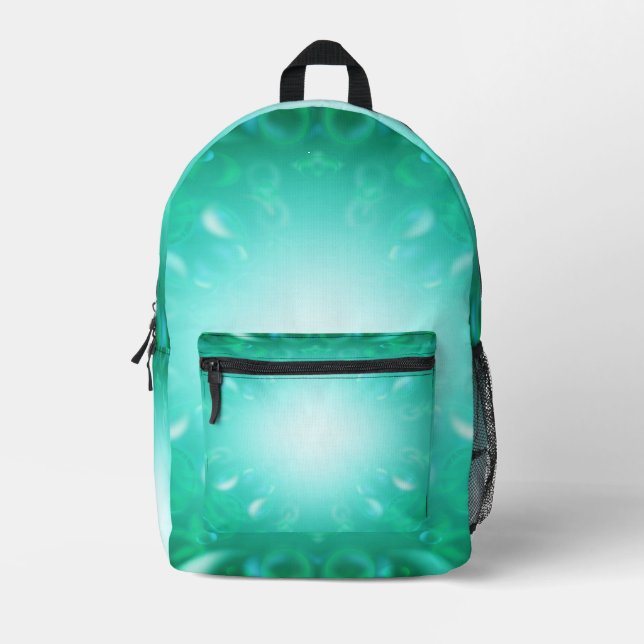 Glowing Bubbles Printed Backpack (Front)