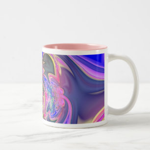 Glowing Burst of Colour Two-Tone Coffee Mug