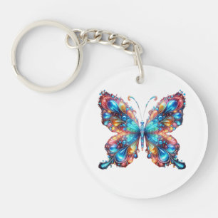 Glowing Butterfly Keychain