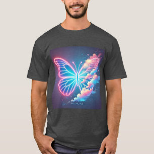 Glowing Butterfly Love Mens Tshirt