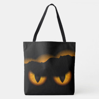 Glowing Cats Eyes Tote Bag