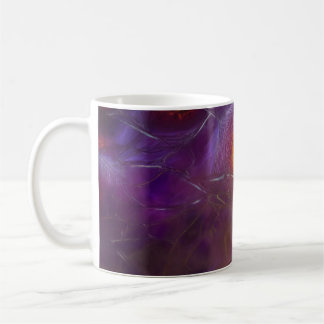 Glowing Cellular Network Abstract Art Coffee Mug