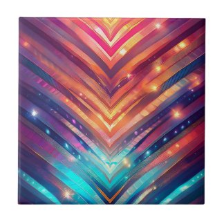 Glowing Chevron Number Two Tile