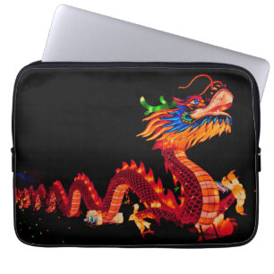 Glowing Chinese Parade Dragon Laptop Sleeve