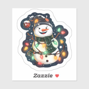 Glowing Christmas Snowman