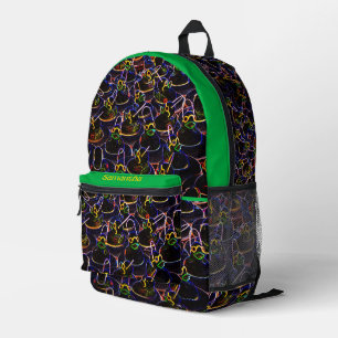 Glowing Cool Rubber Ducks Personalized Printed Backpack