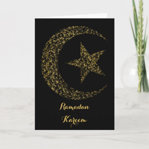 Glowing Crescent Moon Card