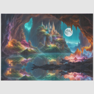 Glowing crystal Cave Tissue Paper
