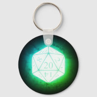 Glowing d20 Greenleaf