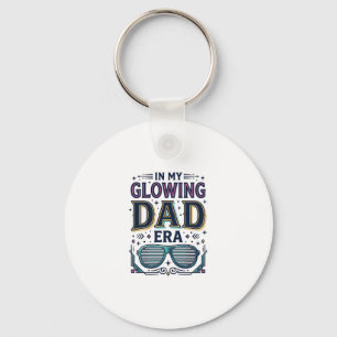 Glowing Dad Era Retro Neon Sunglasses Shirt_1 Keychain