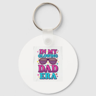 Glowing Dad Era Vintage Engraving Shirt Design_1 Keychain