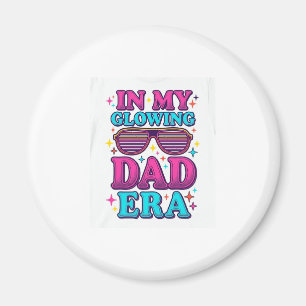 Glowing Dad Era Vintage Engraving Shirt Design_1 Magnet