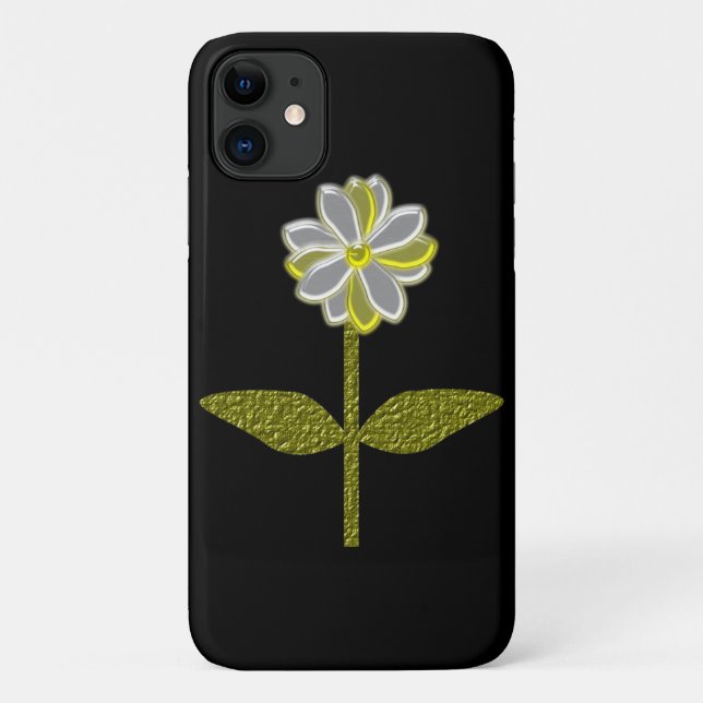 Glowing Daisy Flower iPhone 3 Case (Back)