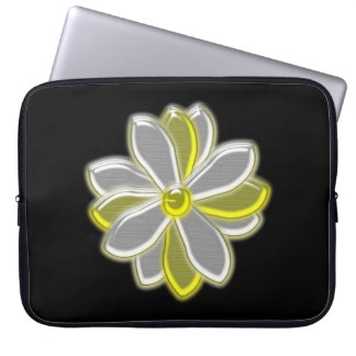 Glowing Daisy Flower Laptop Bag