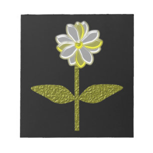 Glowing Daisy Flower Notepad