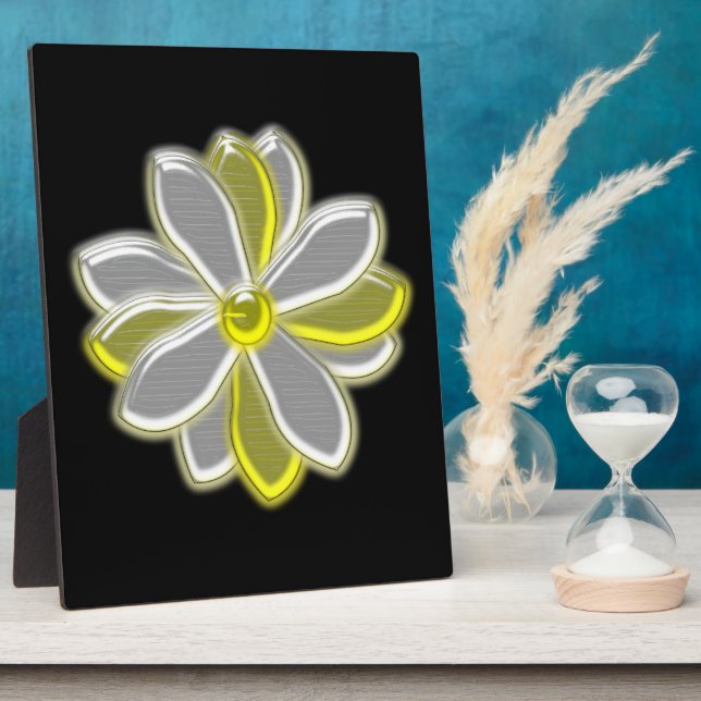 Glowing Daisy Flower Plaque (Side)