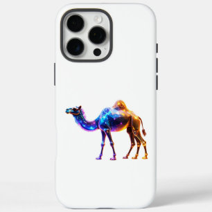 Glowing Digital Camel Art iPhone 16 Pro Max Case